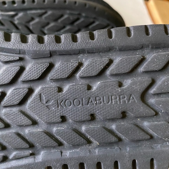 UGG Koolaburra Black Leather Sheepskin Lining Mid Calf Boots - Picture 5 of 7